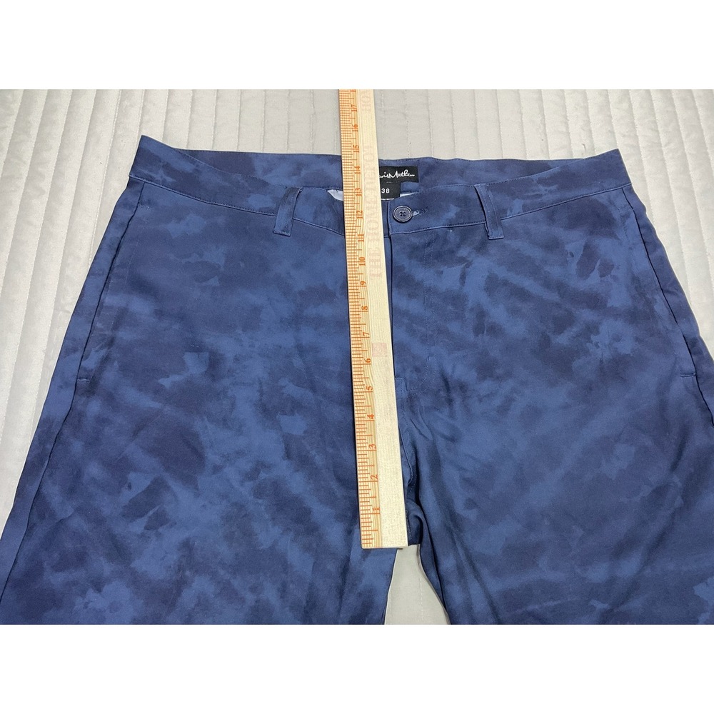 TravisMathew Performance Stretch Golf Shorts Mens Size 38 Blue Tonal Cloud Print - Picture 6 of 8